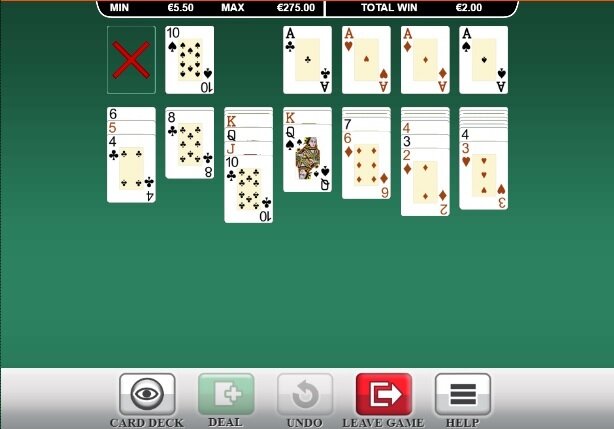 Leander Games Casino Patience Gameplay