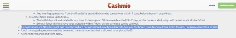 Casino Uitgesloten voor Neteller Bonus