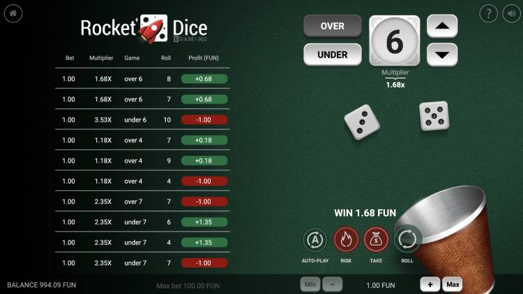 Rocket Dice Gameplay