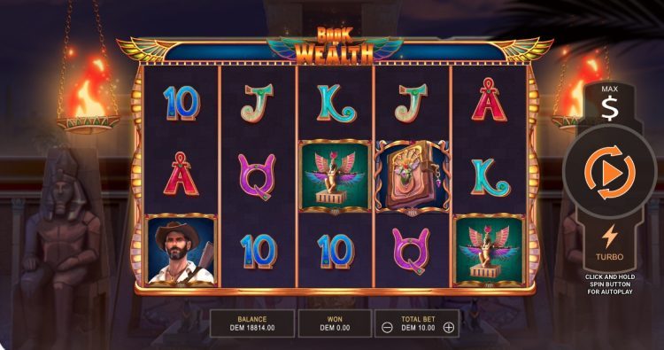 Mancala Gaming Slots - Book of Wealth Bonus