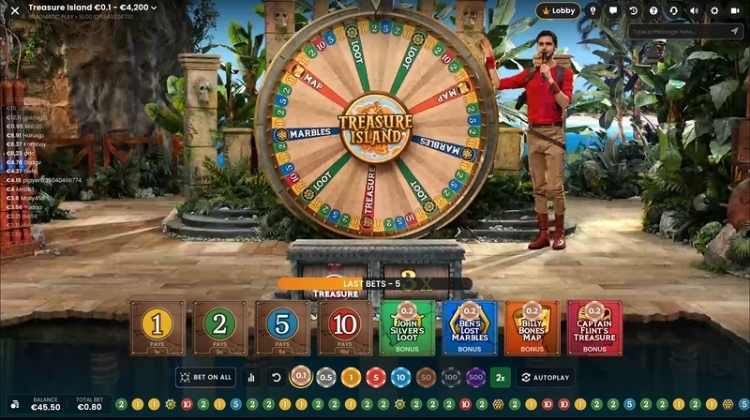Beste Treasure Island Live Strategie