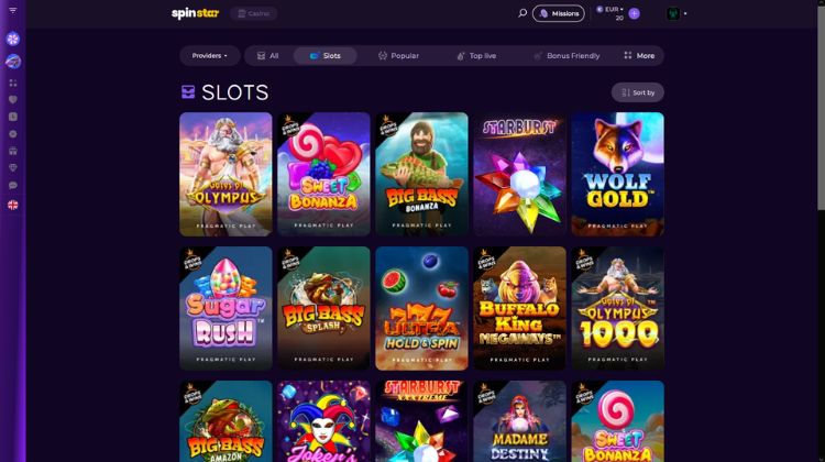 Spinstar Casino Spelaanbod