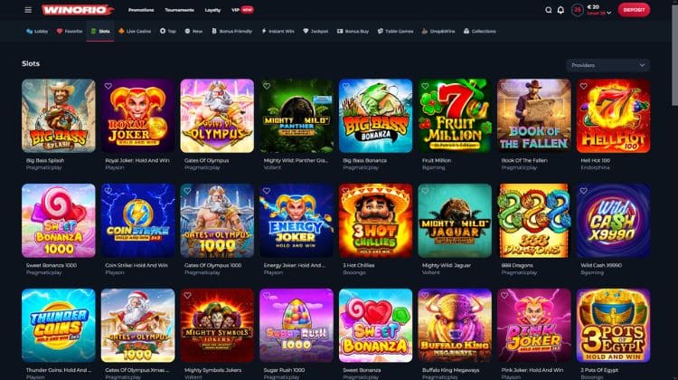 Winorio Casino Spelaanbod