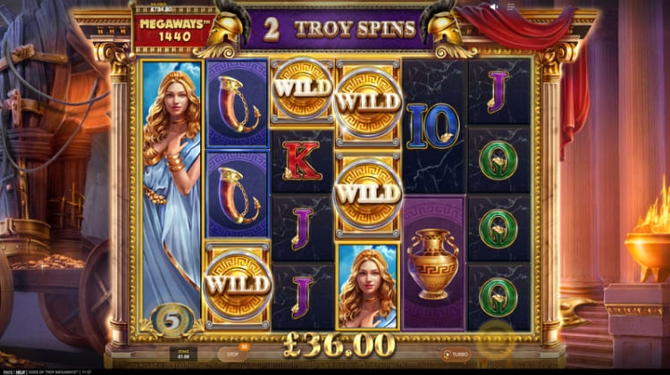 Gods of Troy Megaways Troy Spins