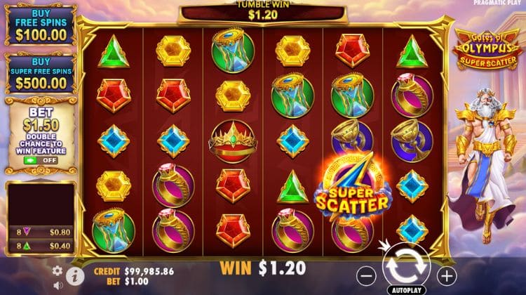 Pragmatic Play Gates of Olympus Super Scatter Gameplay